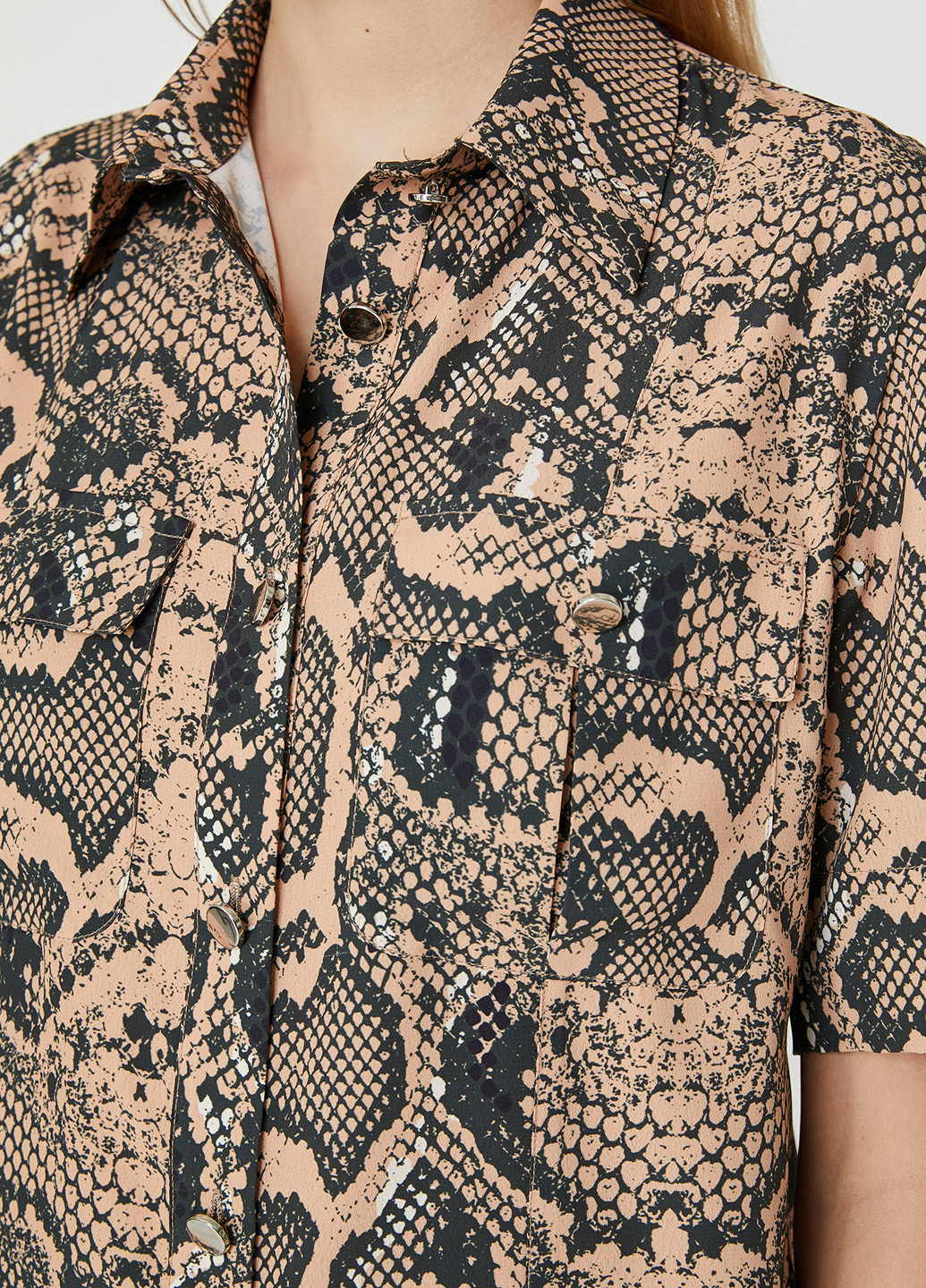 Комбинированная летняя блуза KOTON