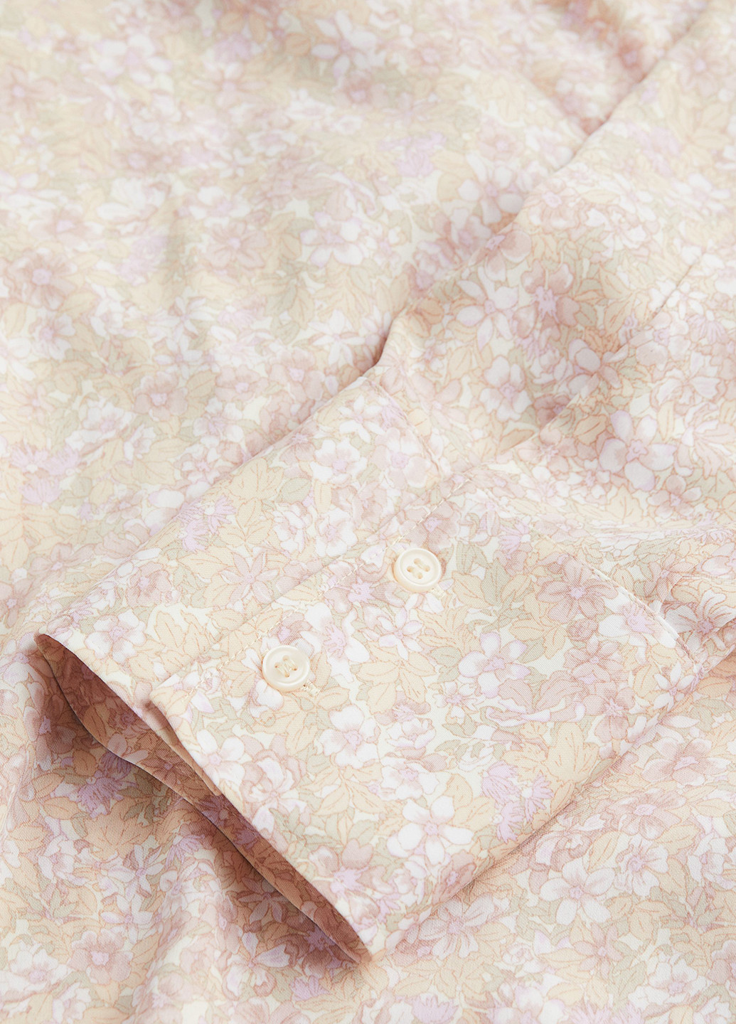 Пудрова кежуал сукня на запах H&M з квітковим принтом