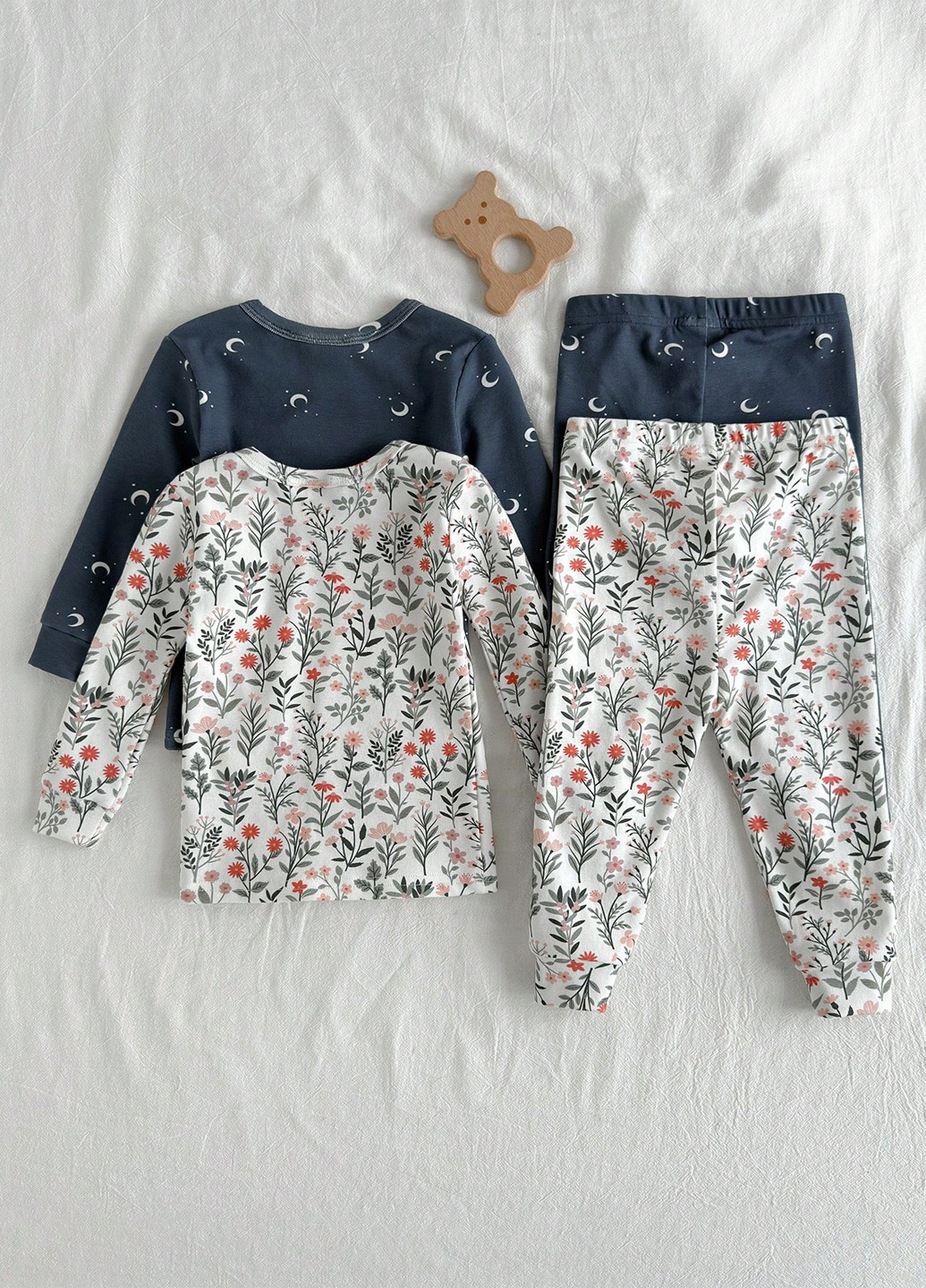 Комбінована зимня піжама (2 шт.) (лонгслів, штани) SHEIN