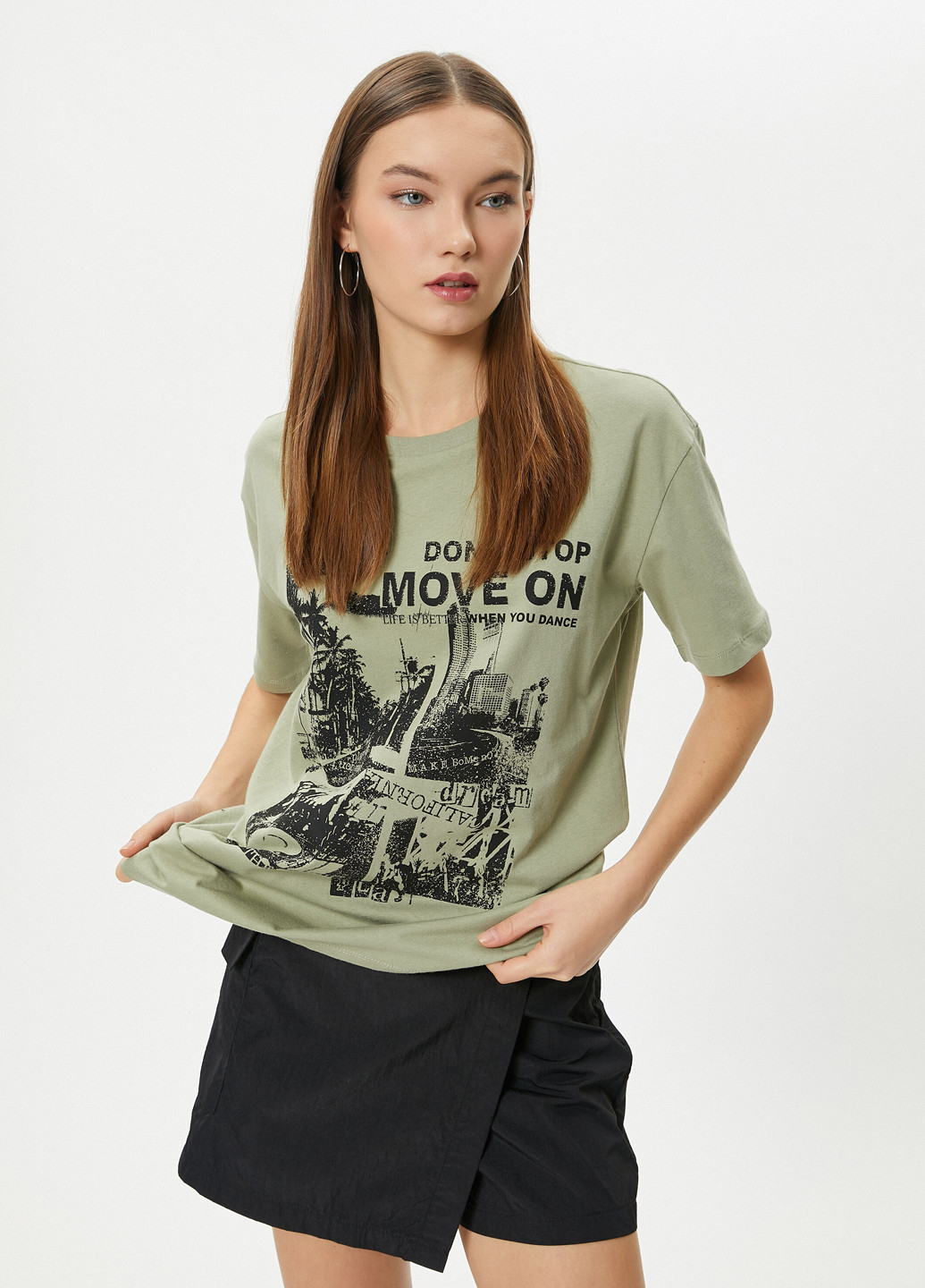 Сіра літня футболка KOTON