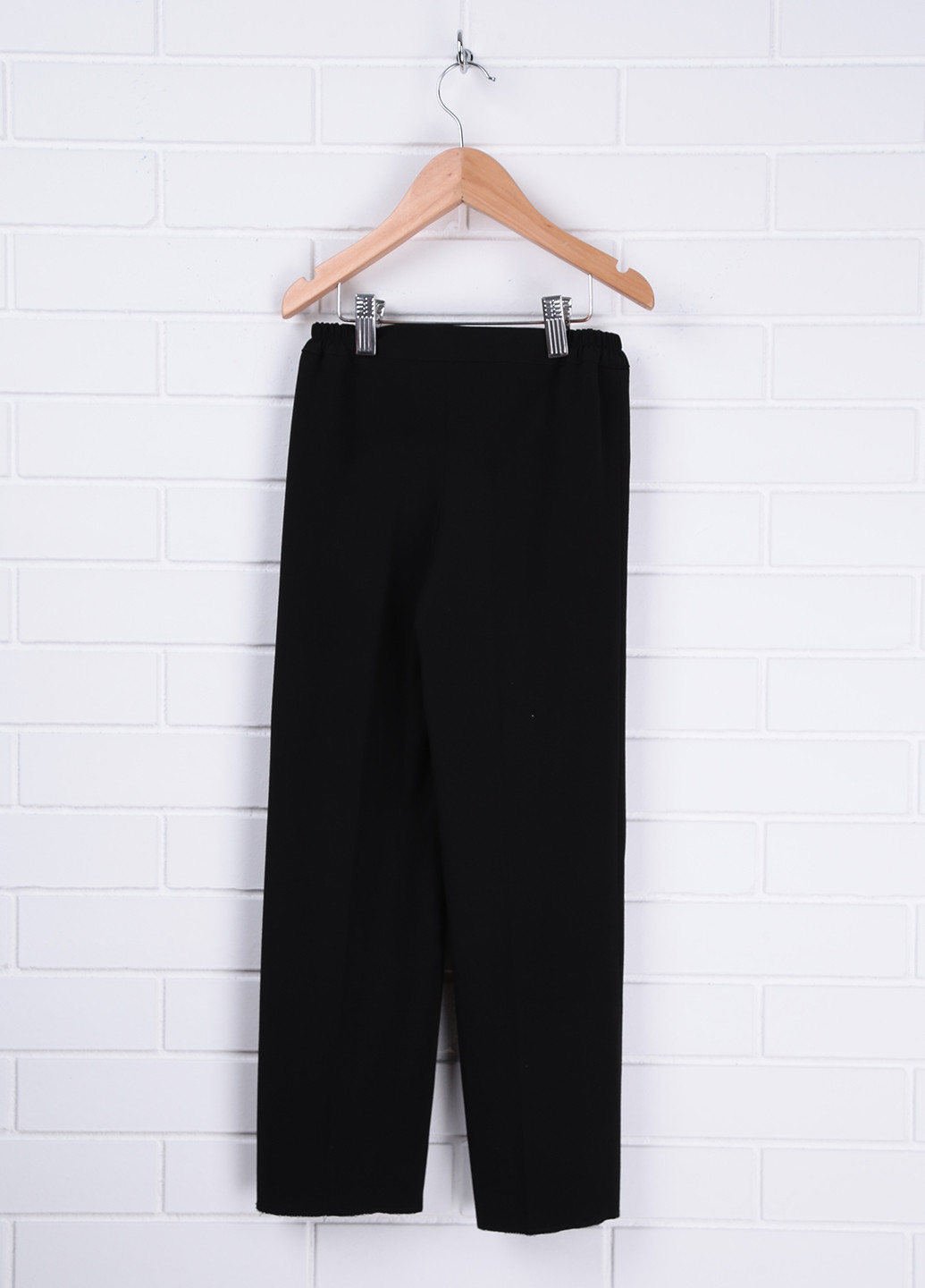 Черные кэжуал демисезонные прямые брюки Lux K