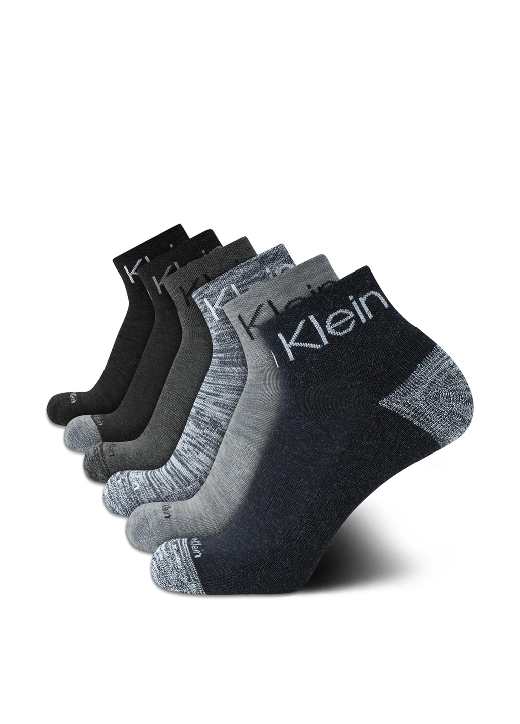 Серые носки (6 пар) Calvin Klein логотипы (343051740)