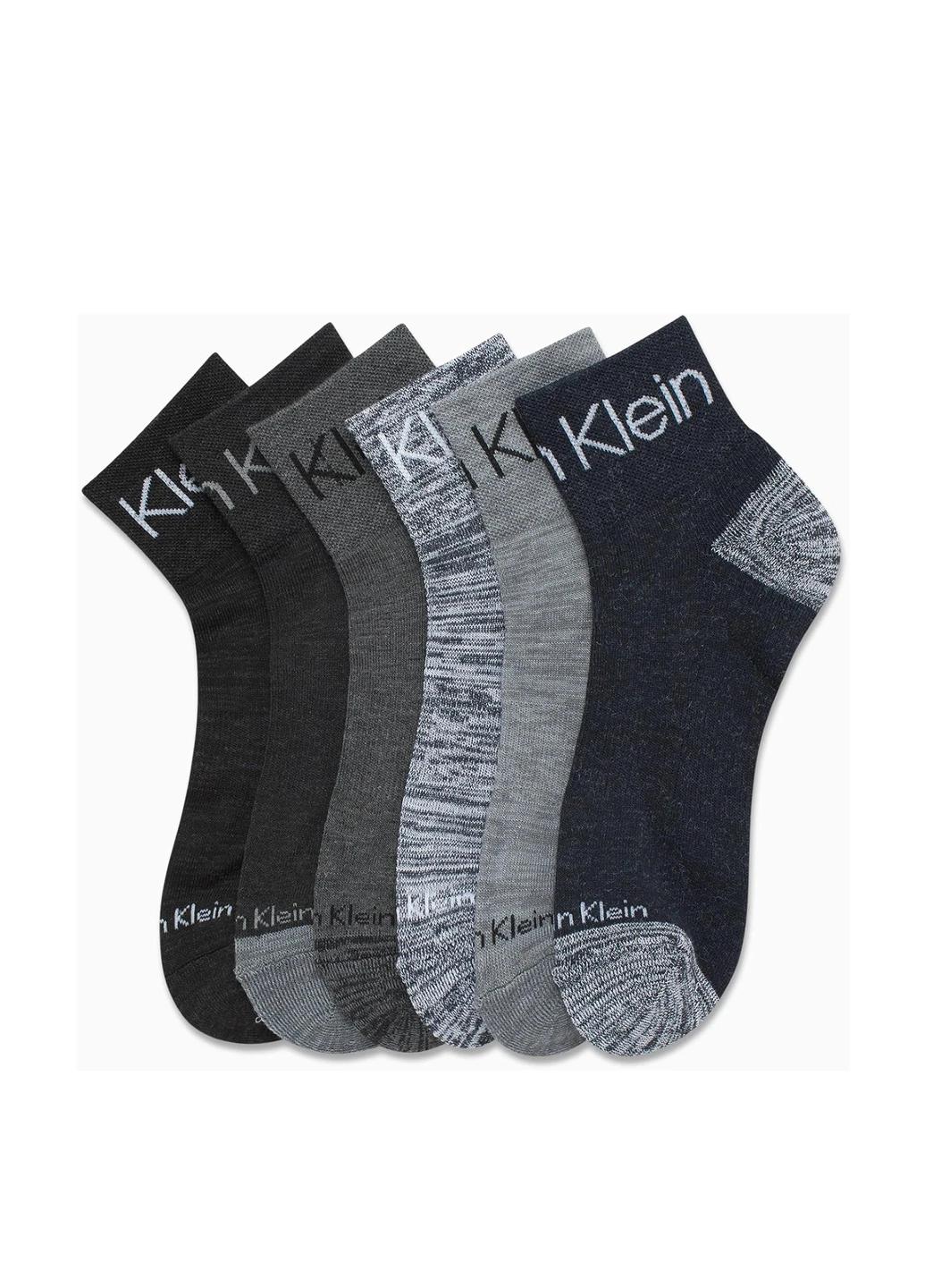 Серые носки (6 пар) Calvin Klein логотипы (343051740)