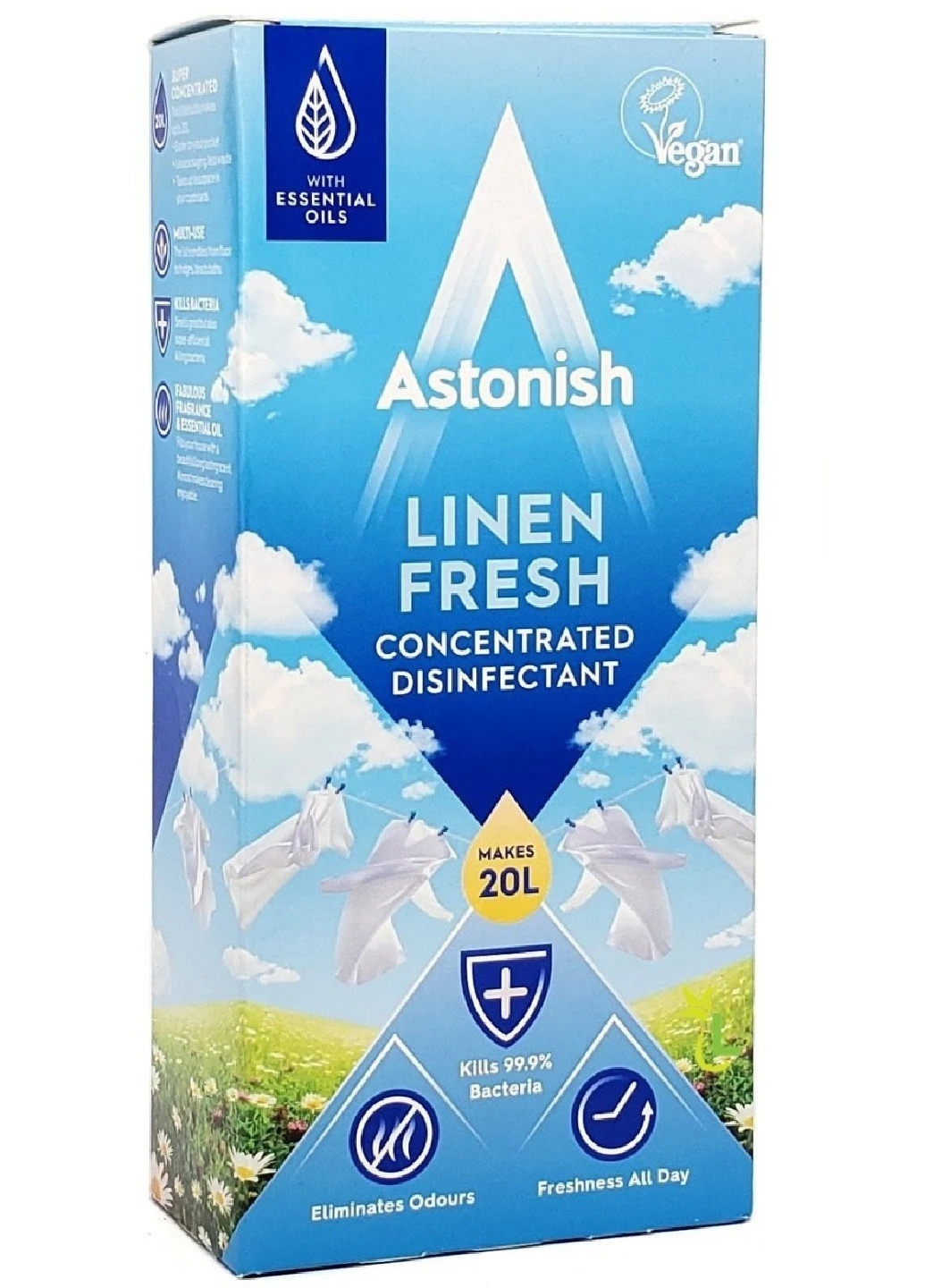 Концентрат для чищення та дезінфекції будинку Linen Fresh 500 мл Astonish (256358410)
