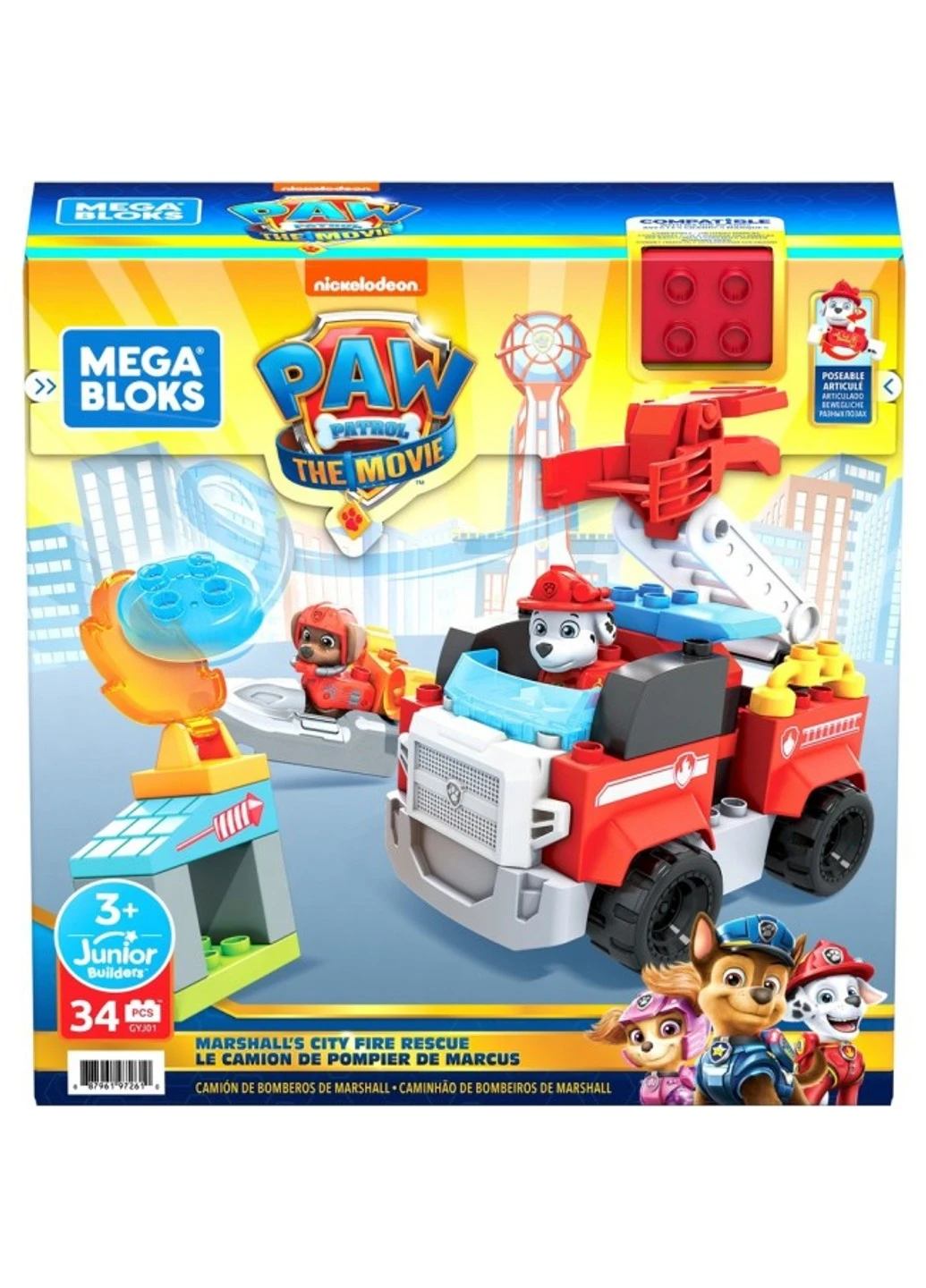 Пожежна машина Маршала з м/с "Щенячий патруль" Mega Bloks GYJ01 (887961972610) Paw Patrol (253636998)