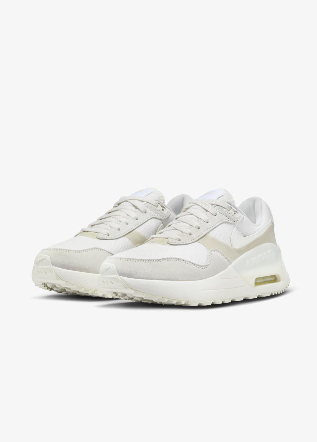 Кроссовки DZ1637-001 Nike W AIR MAX SYSTM белые демисезоны (317229304)