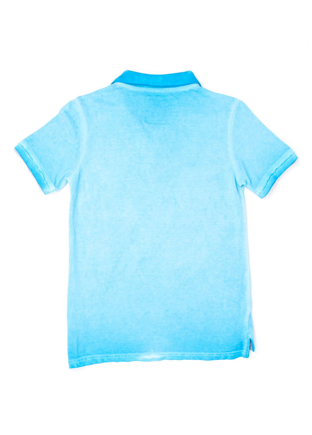 Бирюзовая детская футболка-поло для мальчика Vingino однотонная