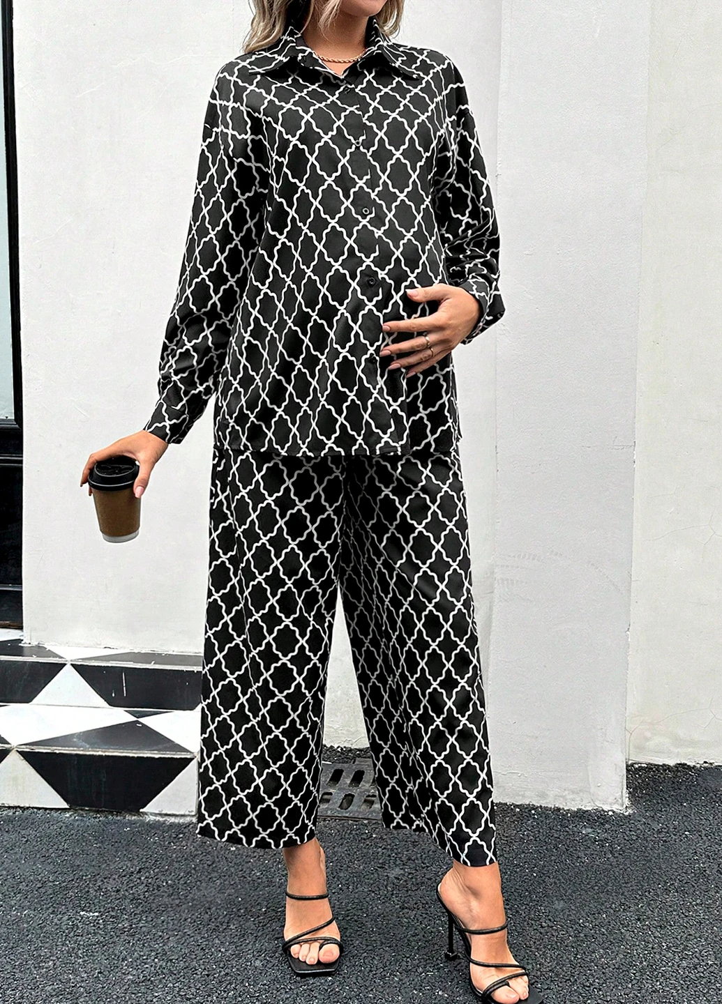 Костюм для вагітних (сорочка, штани) SHEIN (316137268)