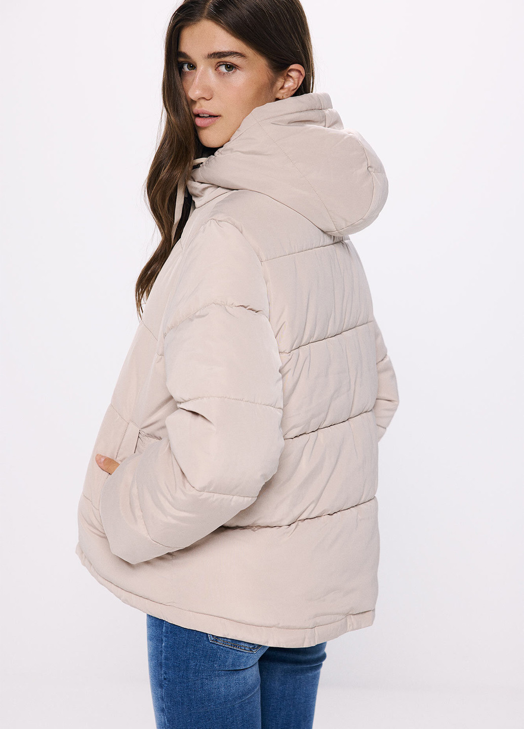 Бежевая демисезонная куртка Springfield