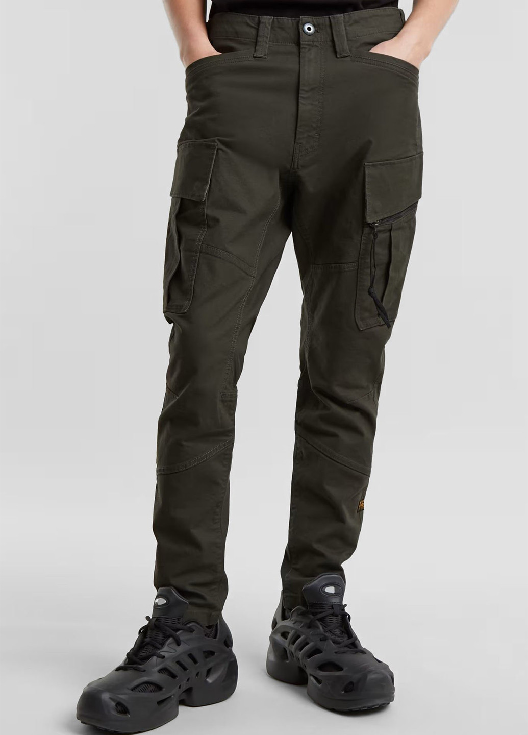 Серые кэжуал демисезонные карго брюки G-Star Raw