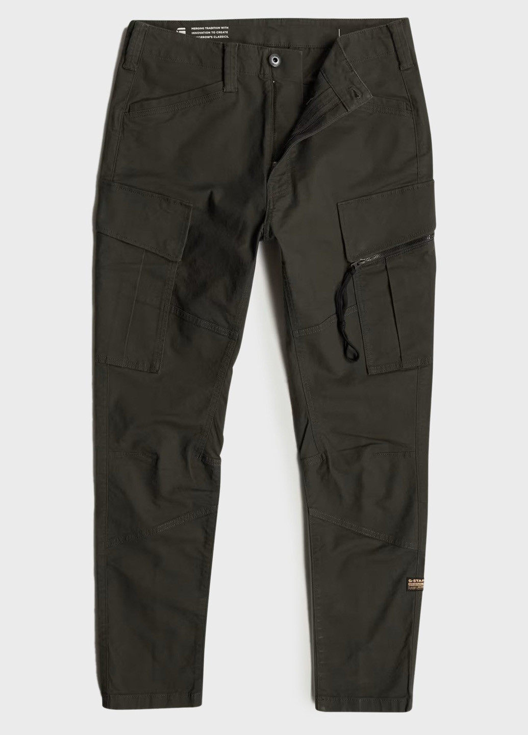 Серые кэжуал демисезонные карго брюки G-Star Raw