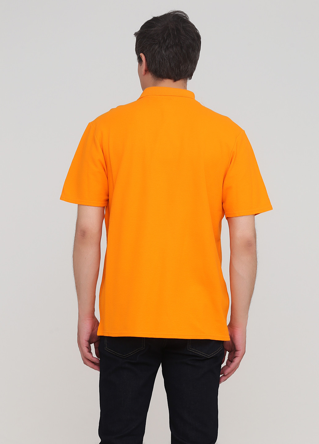 Оранжевая футболка-поло для мужчин Anvil однотонная