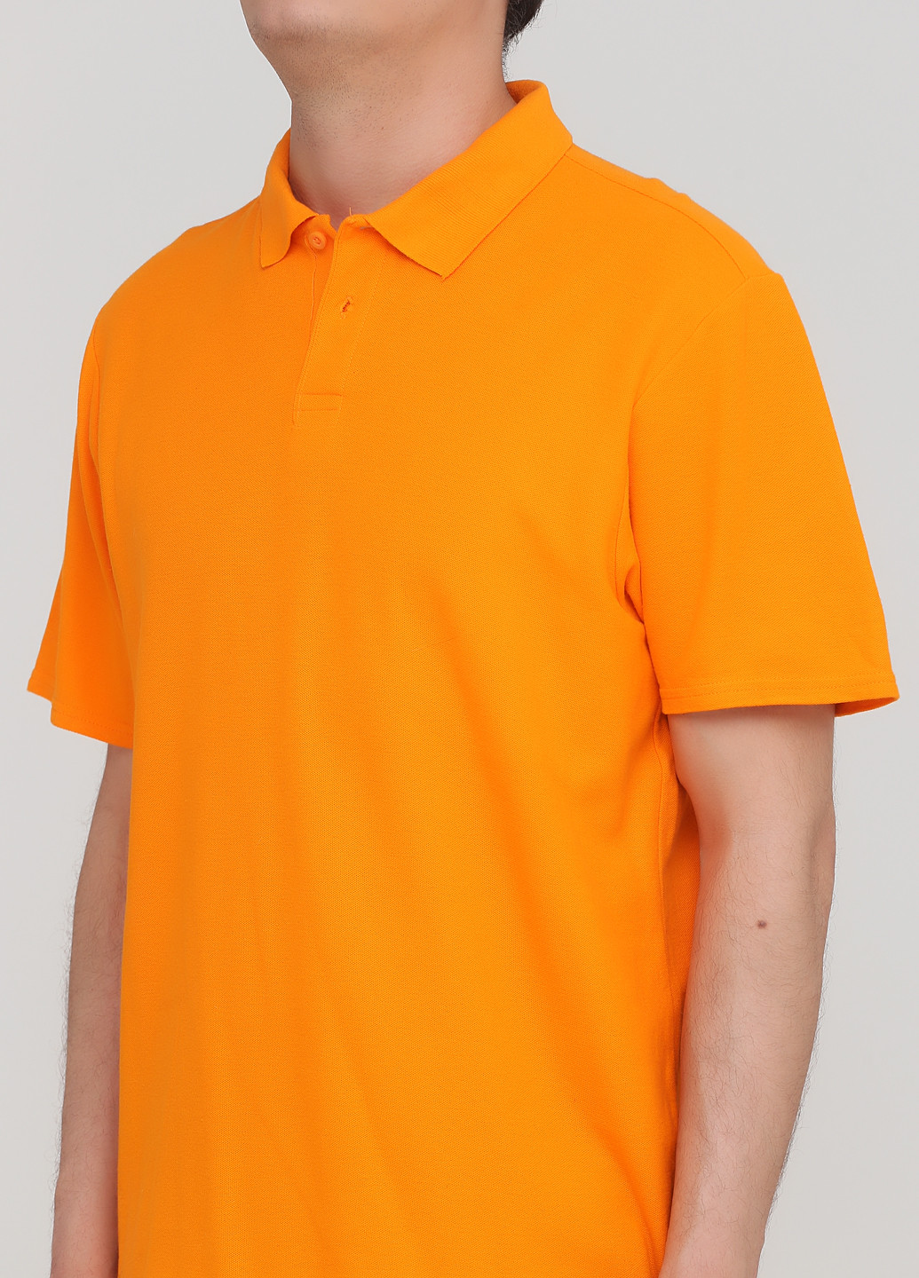 Оранжевая футболка-поло для мужчин Anvil однотонная