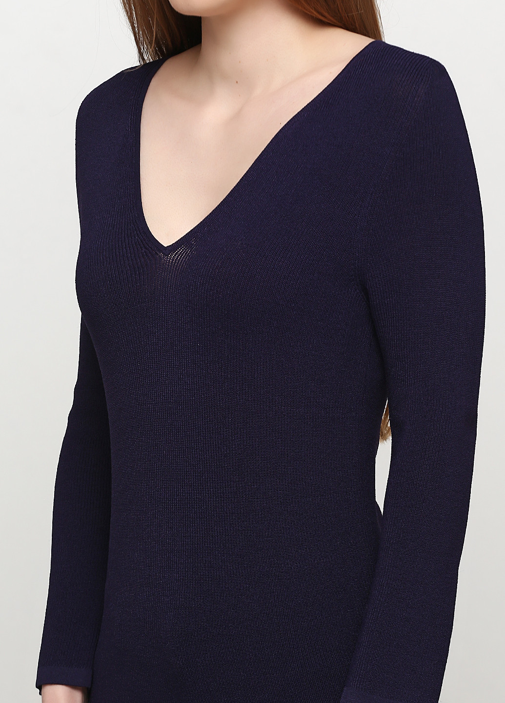 Темно-синий демисезонный пуловер пуловер Uterque