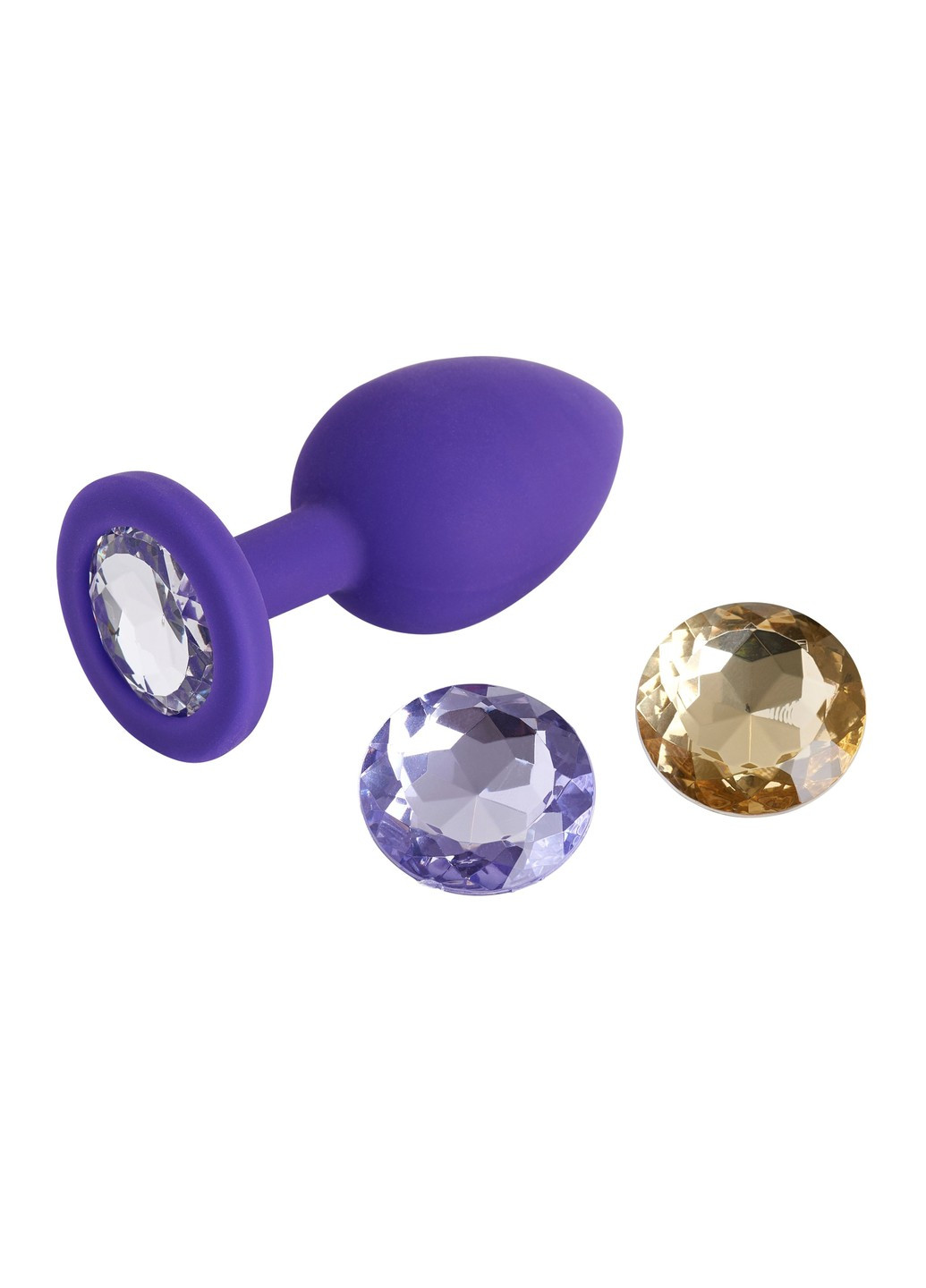 Анальная пробка с кристаллом Bootylicious 3 в 1 размер M So Divine (252639471)