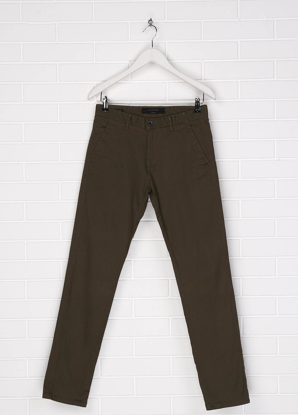 Темно-зеленые кэжуал демисезонные брюки Calliope