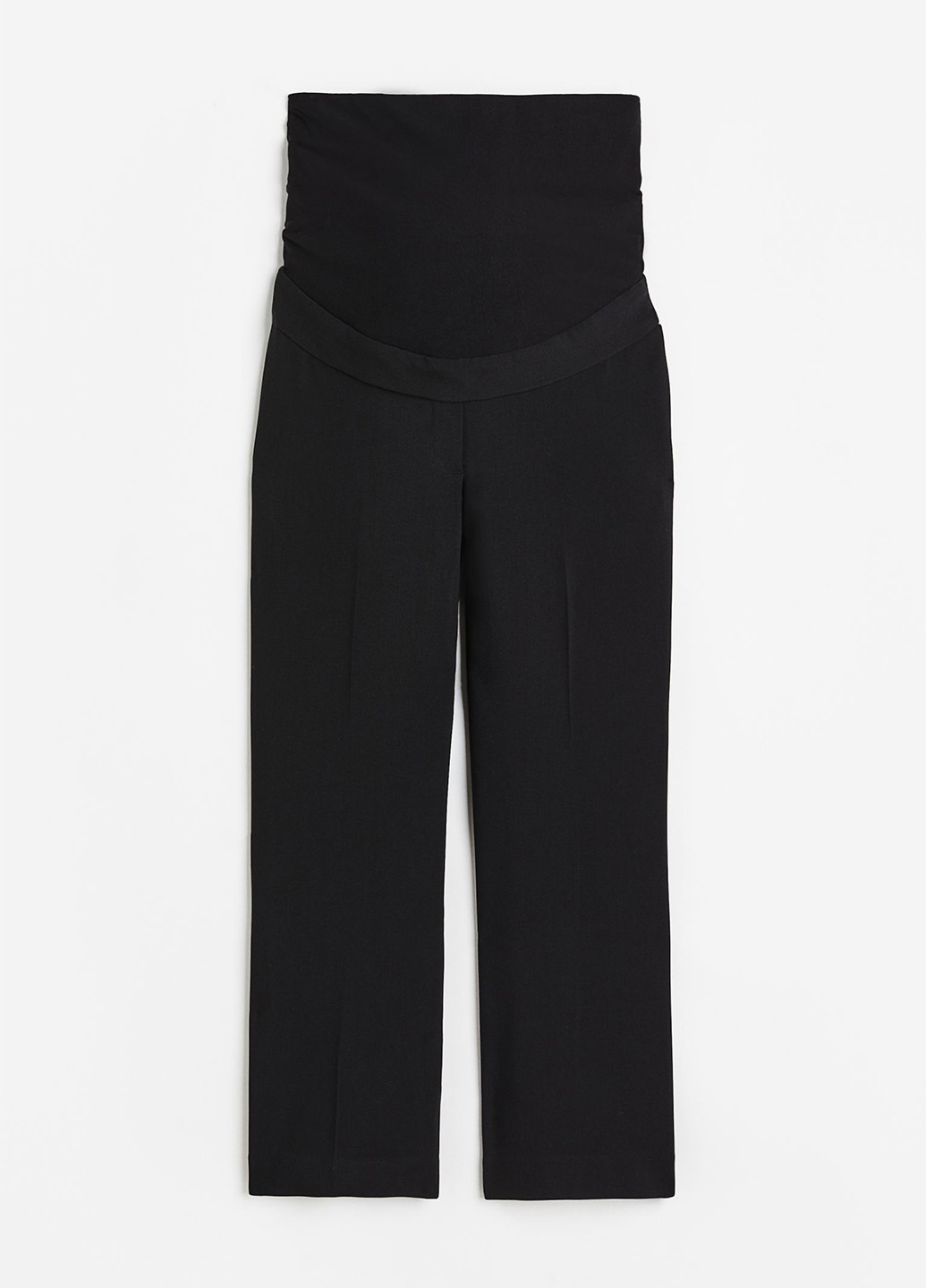 Черные кэжуал демисезонные прямые брюки H&M
