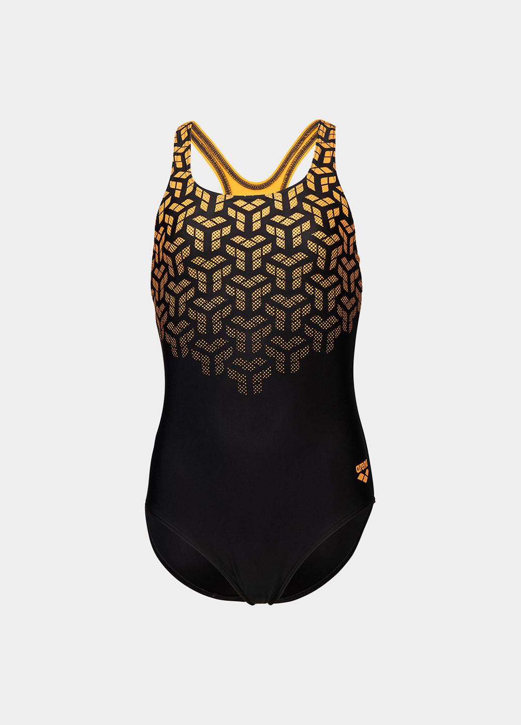 Чорний демісезонний купальник суцільний, танк Arena KIKKO V SWIMSUIT SWIM PRO BACK