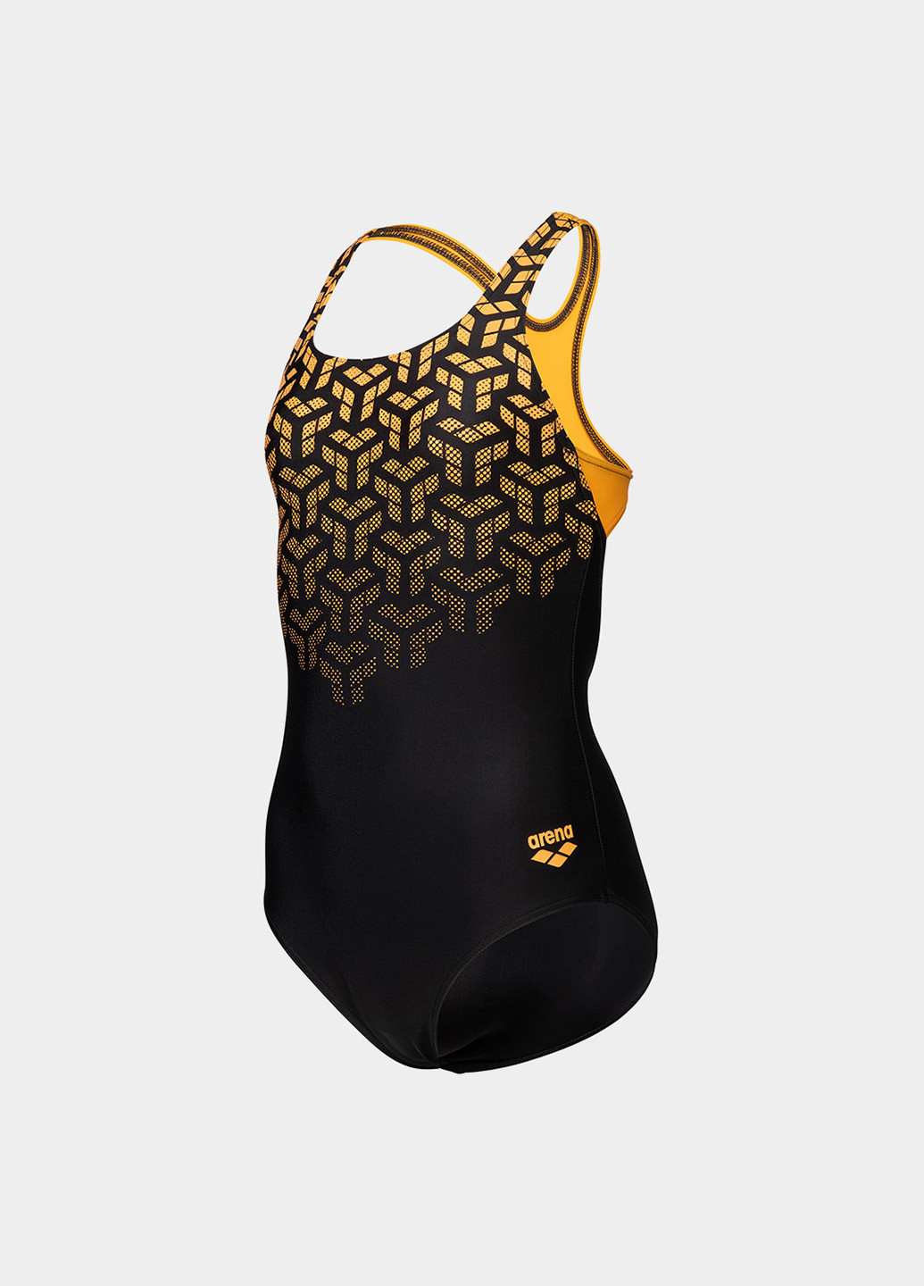 Чорний демісезонний купальник суцільний, танк Arena KIKKO V SWIMSUIT SWIM PRO BACK