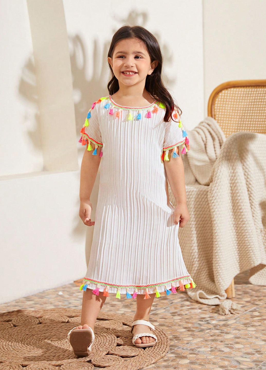 Молочное платье SHEIN (316481357)