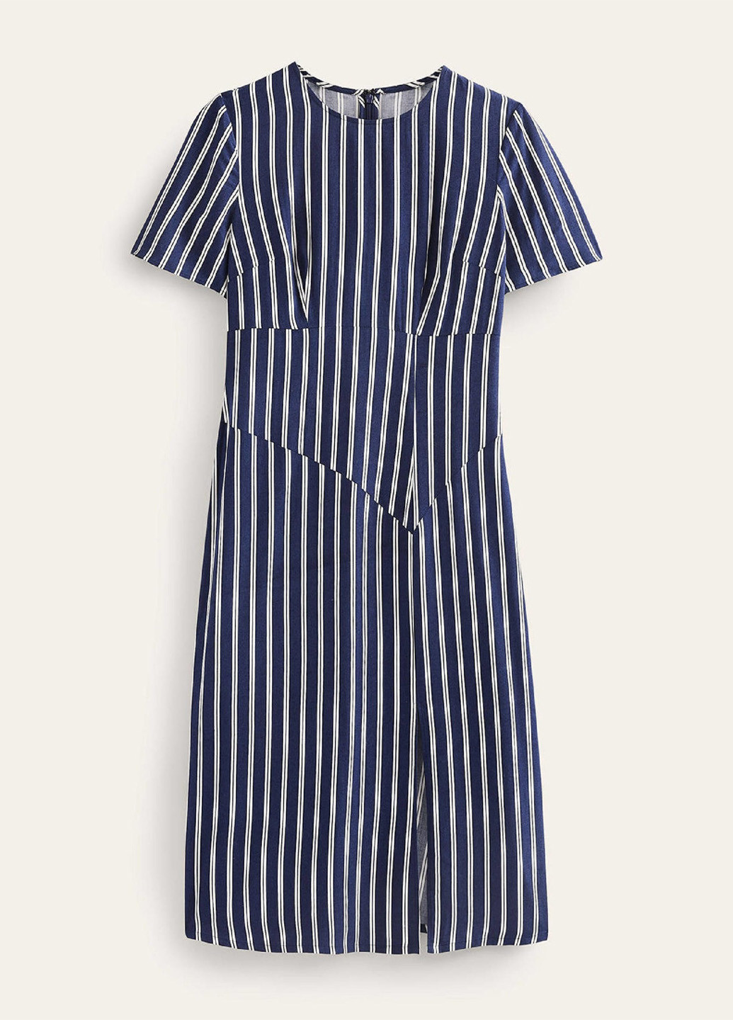 Темно-синя кежуал, ділова сукня футляр Boden в смужку