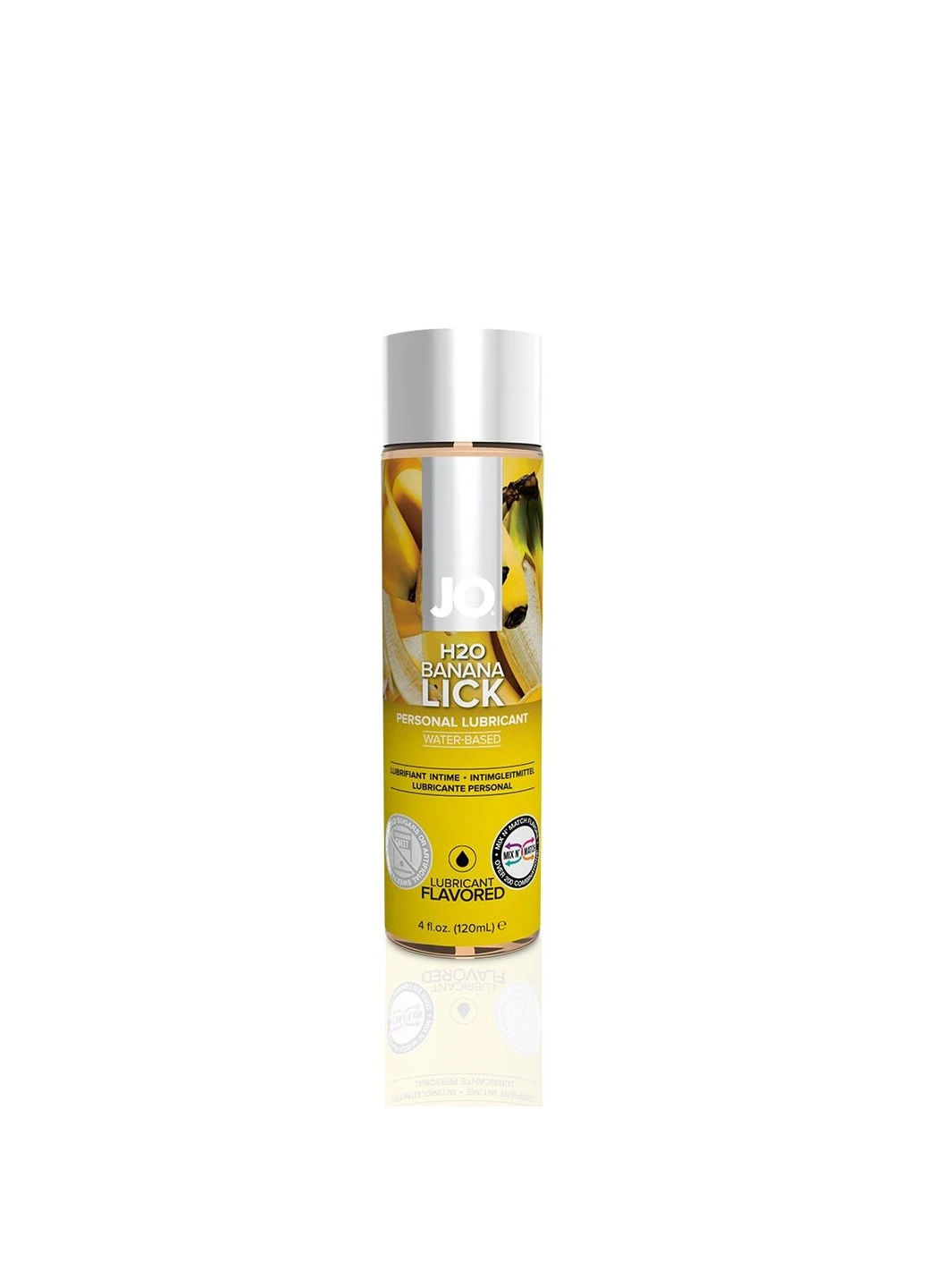 Смазка на водной основе H2O - Banana Lick (120 мл) без сахара, растительный глицерин System JO (254583254)