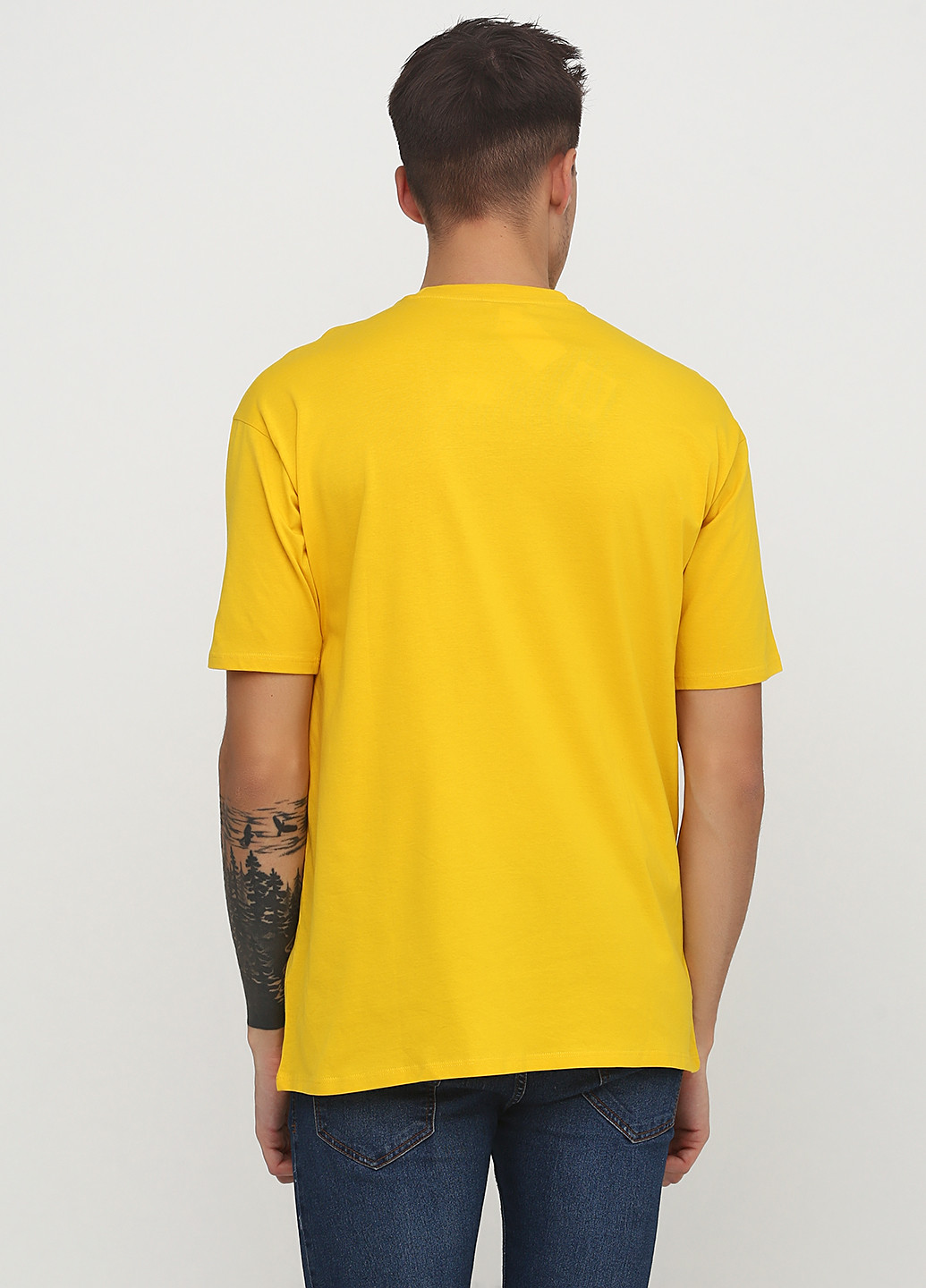 Желтая летняя футболка Monki
