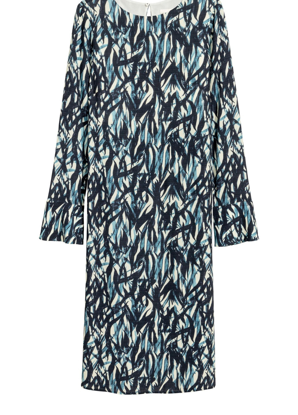 Синя повсякденний сукня H&M з абстрактним візерунком