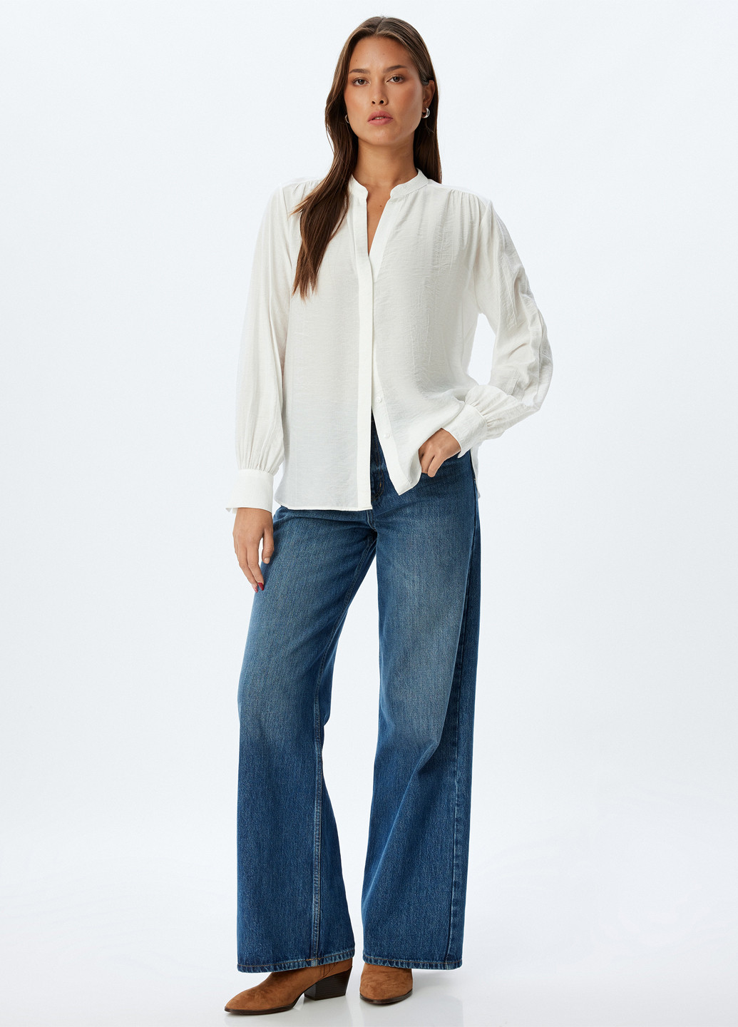 Белая рубашка KOTON