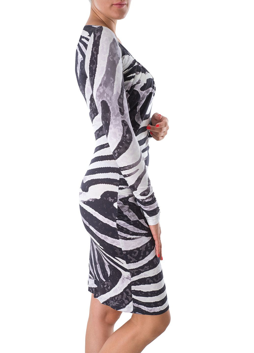 Комбинированное кэжуал платье Apriori с абстрактным узором