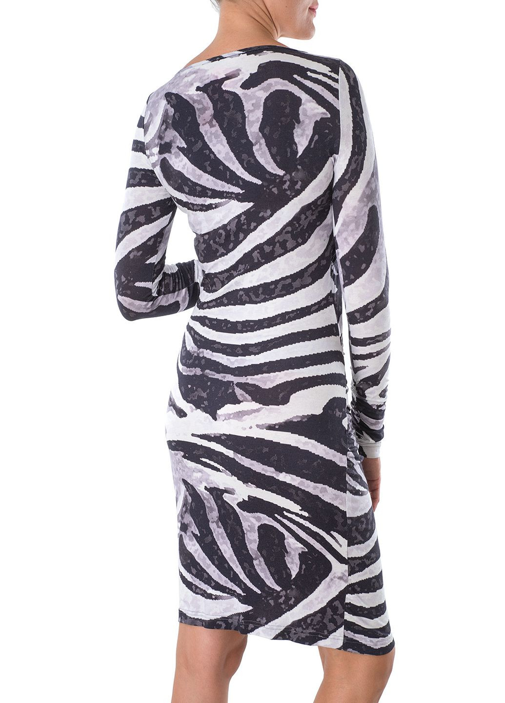 Комбинированное кэжуал платье Apriori с абстрактным узором