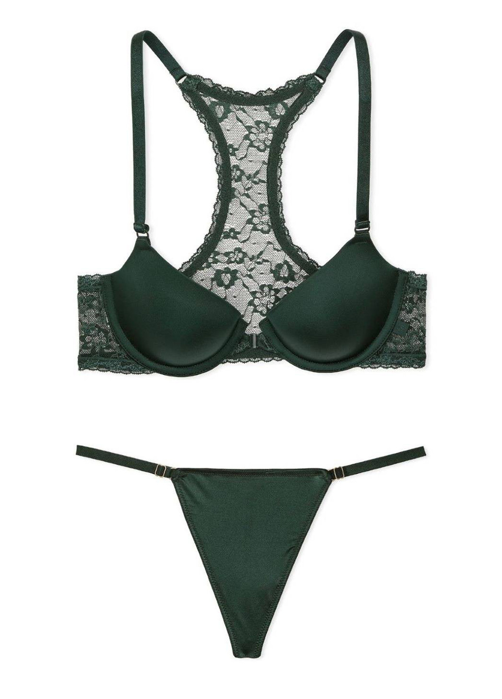Зелений демісезонний комплект (бюстгальтер, трусики) Victoria's Secret