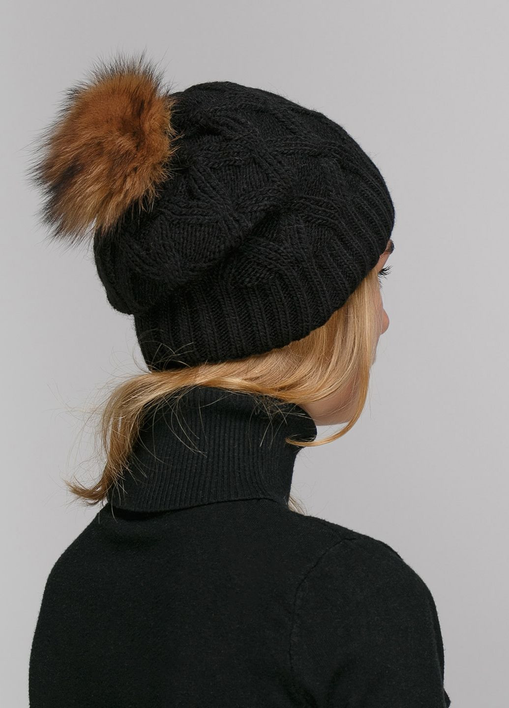 Зимова жіноча тепла шапка на флісовій підкладці 550571 Merlini (249643075)