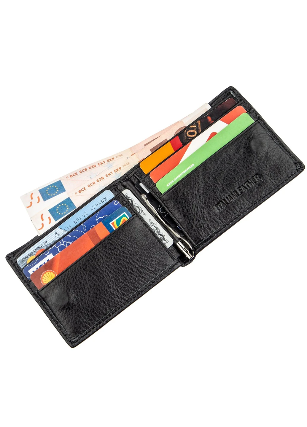 Чоловік шкіряний гаманець 10,5х8,5 см st leather (229460799)