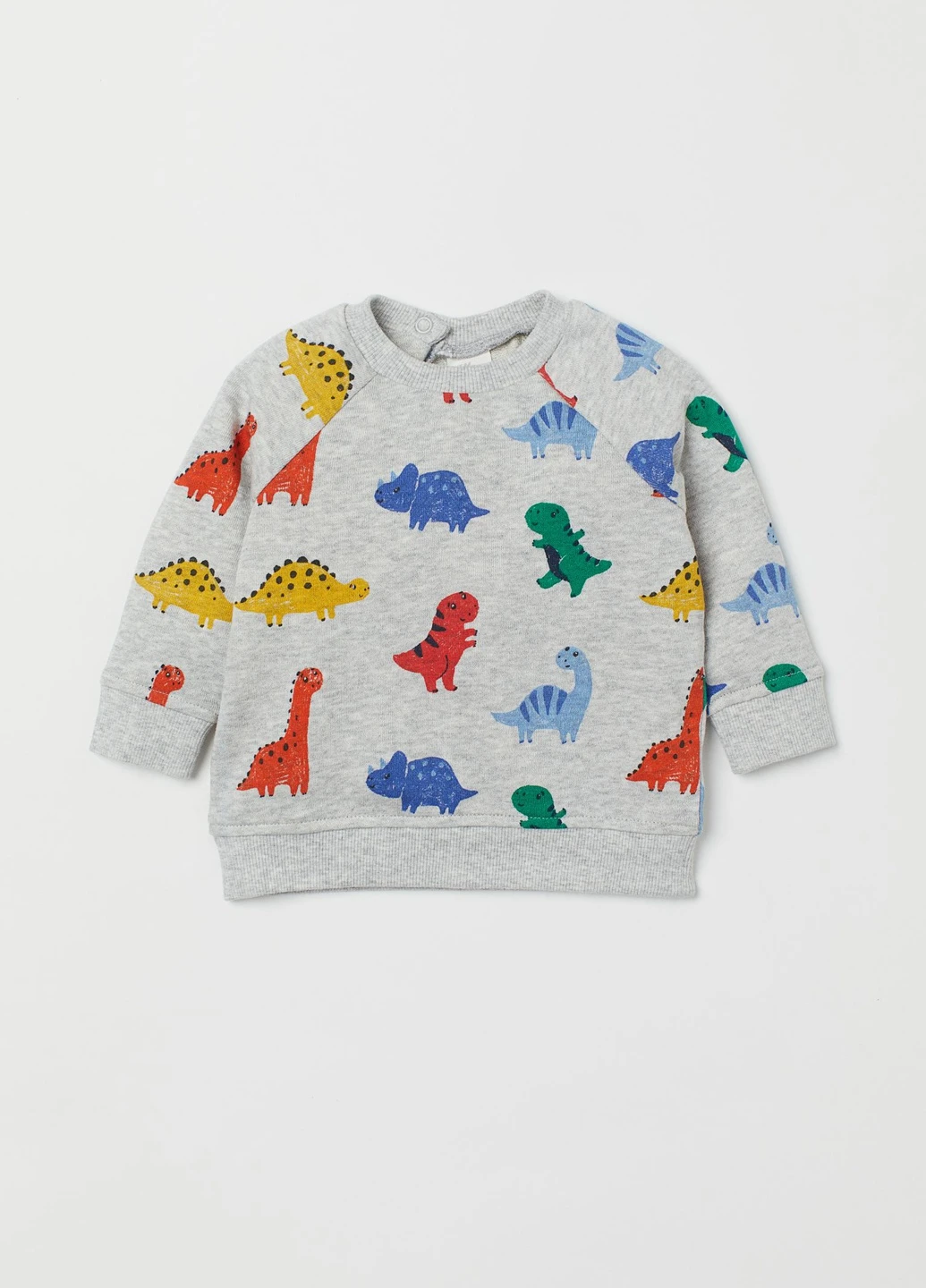 Серый свитшот H&M динозавр (251426074)