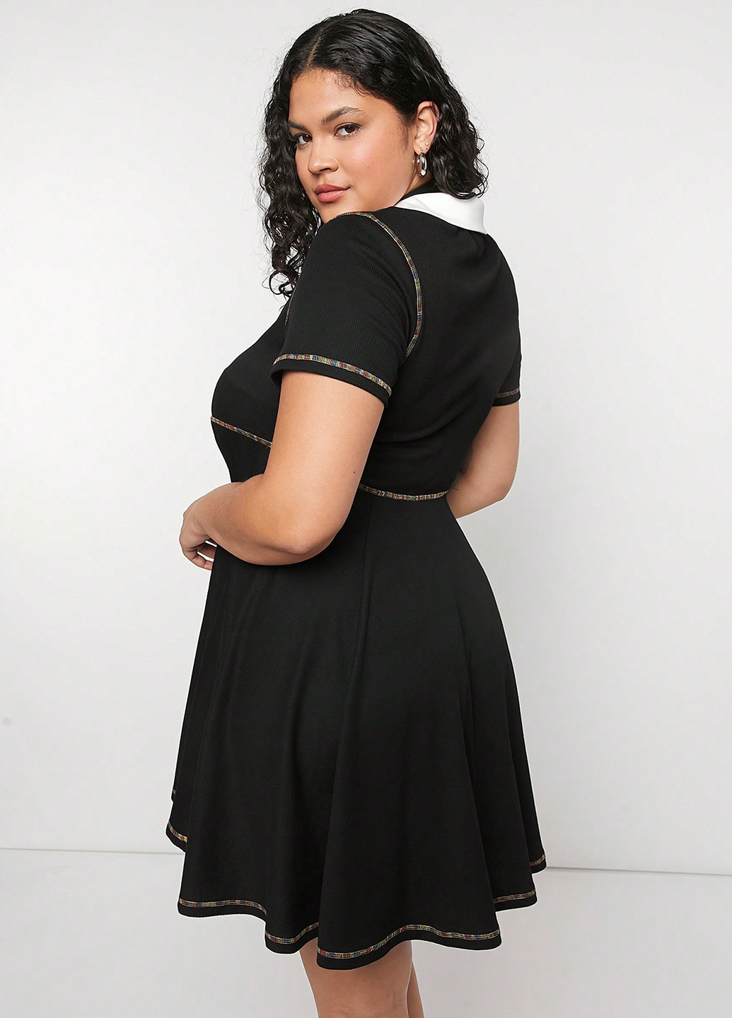 Чорна кежуал сукня поло SHEIN однотонна