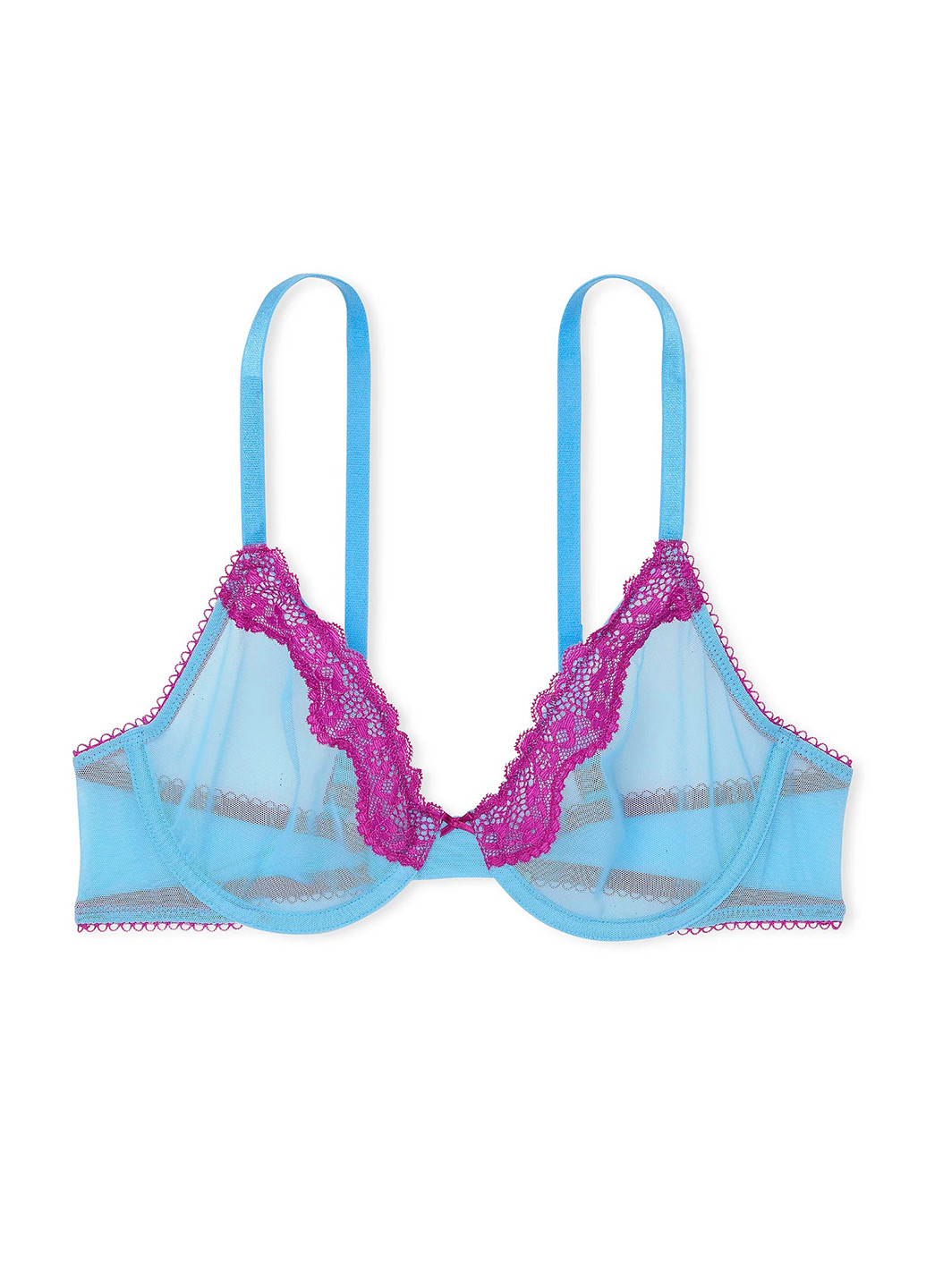 Голубой демисезонный комплект (бюстгальтер, трусики) Victoria's Secret