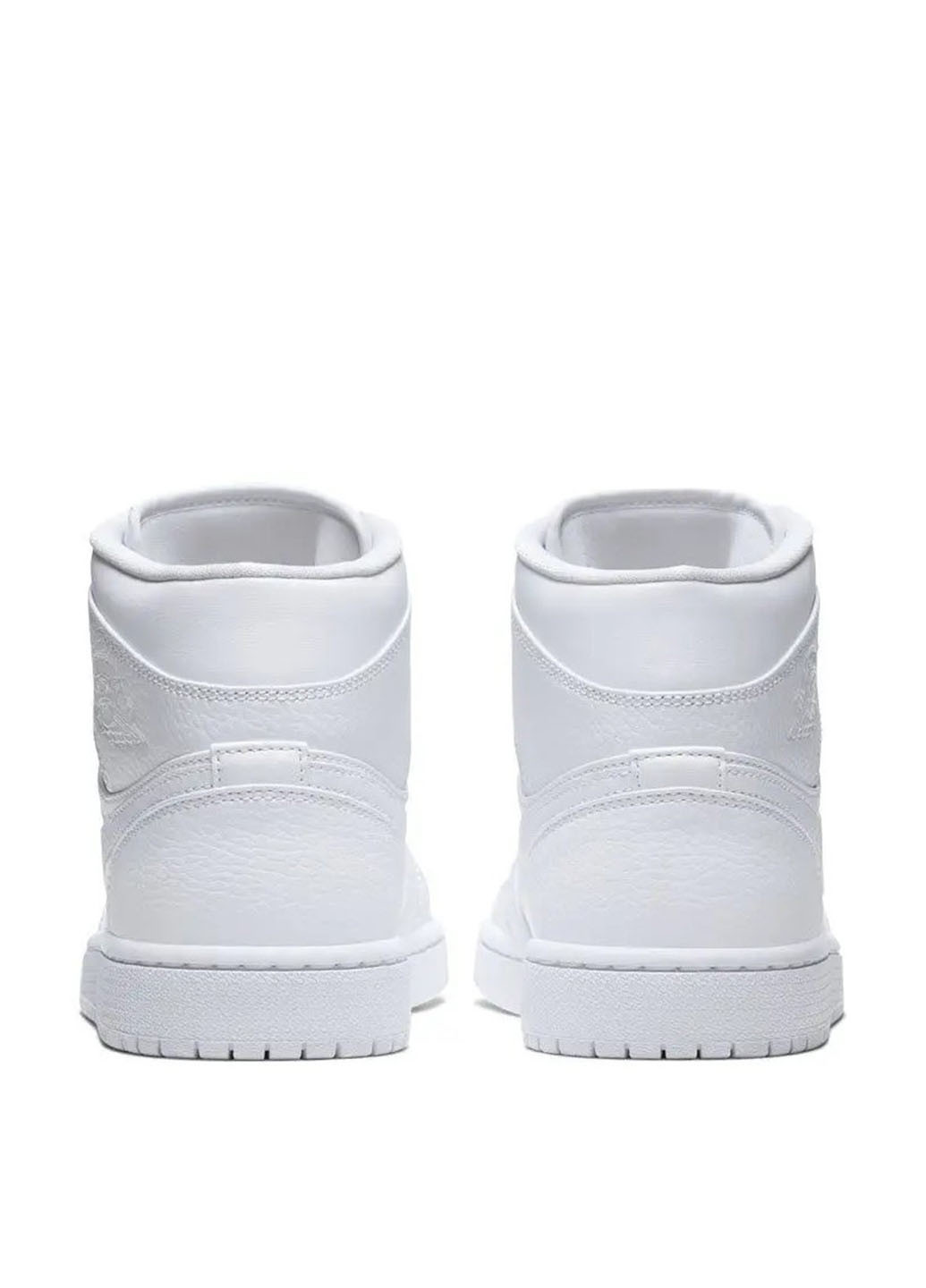 Белые демисезонные кроссовки 554724-130 Jordan 1 Mid White