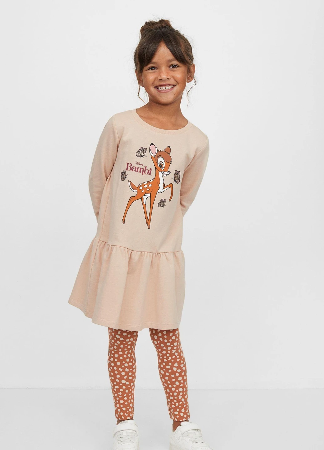 Лосини,коричневий в білі візерунки, H&M (254866793)