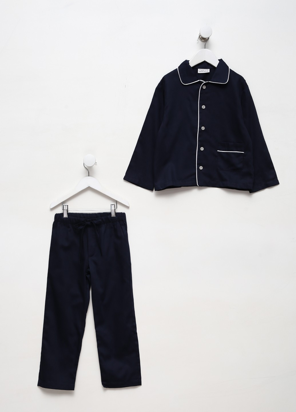 Темно-синяя всесезон пижама (рубашка, брюки) рубашка + брюки MOONS