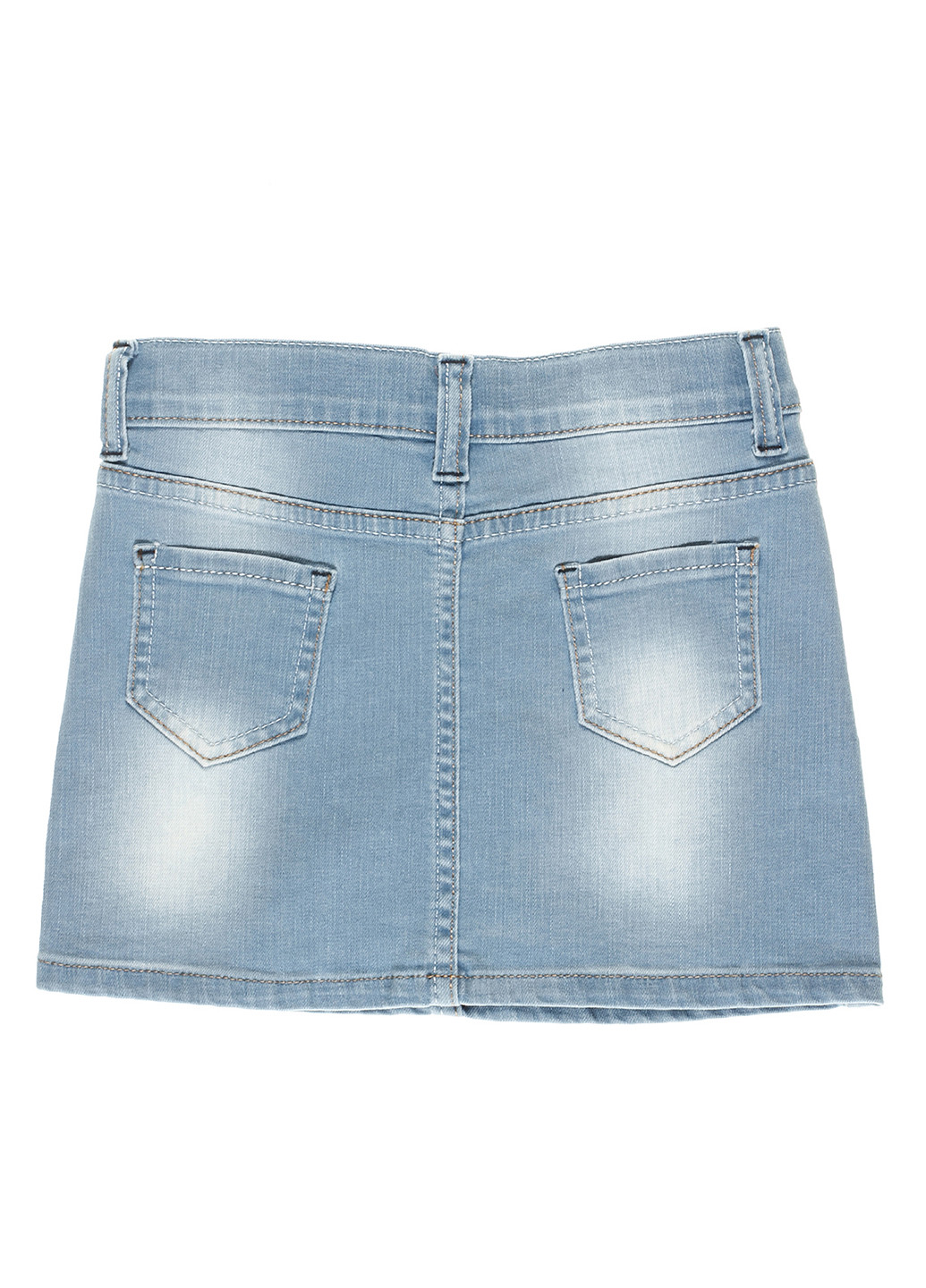 Голубая джинсовая с рисунком юбка Nasimo мини