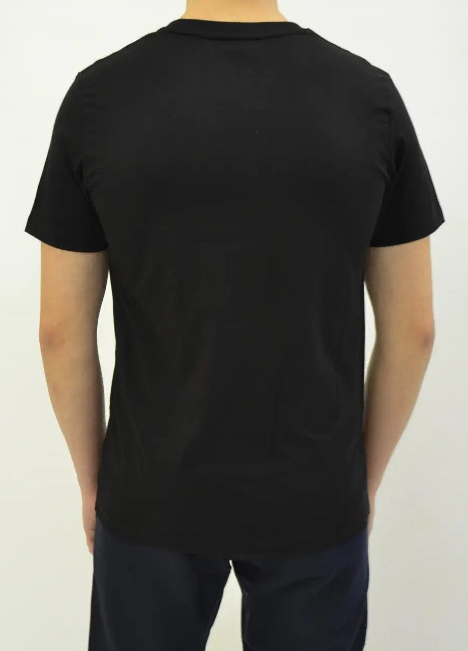 Черная футболка мужская Paul & Shark Embroidered flag T-shirt