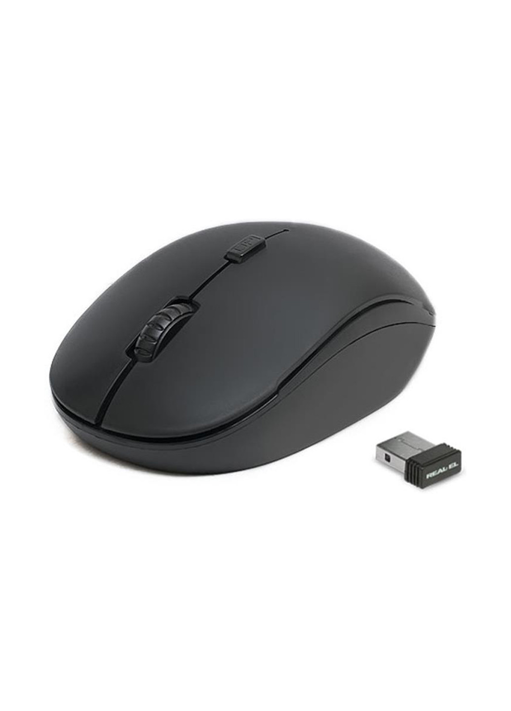 Миша бездротова USB Real-El rm-301 black (134154281)