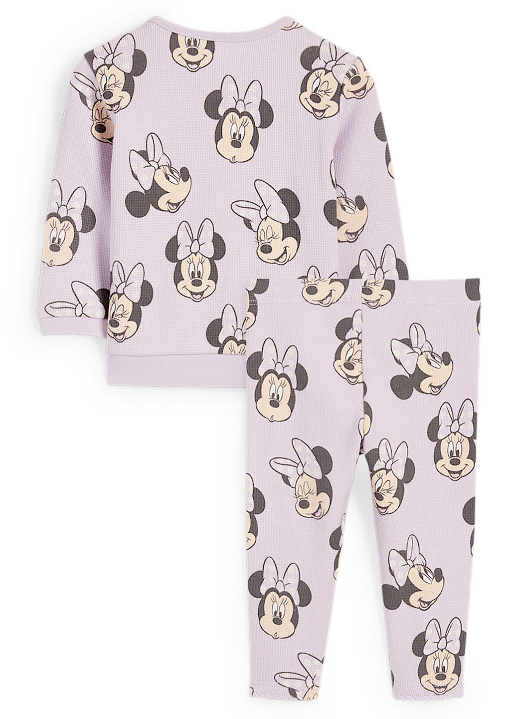 Сиреневый демисезонный костюм (свитшот, брюки) брючный C&A