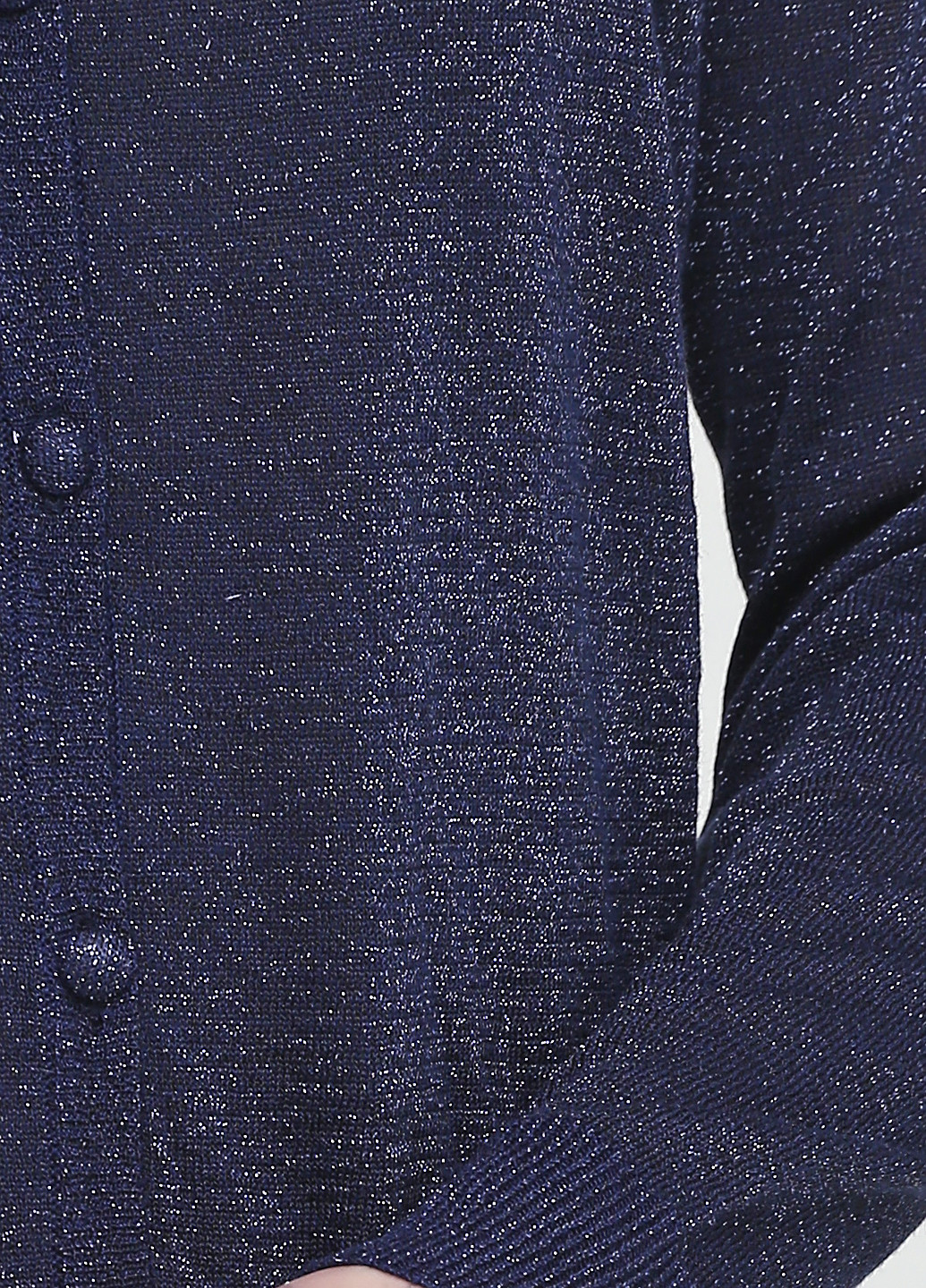 Кофта Brandtex Collection с длинным рукавом меланж тёмно-синяя кэжуал