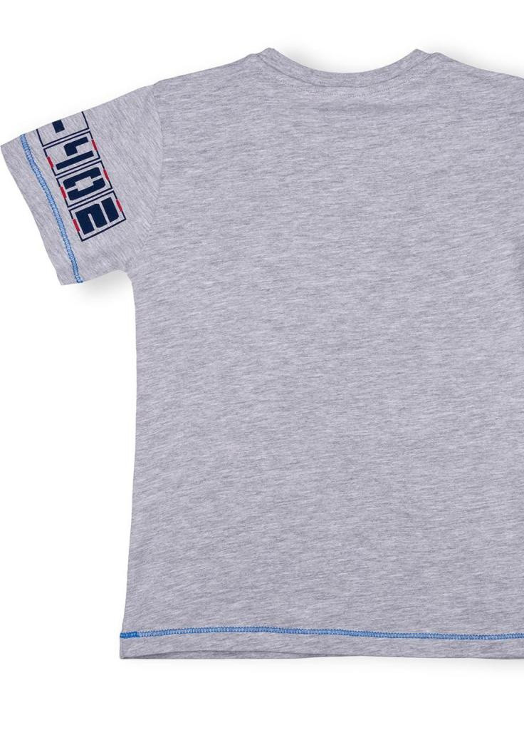 Синій літній костюм десткий з вертольотом (10970-134b-bluegray) Breeze