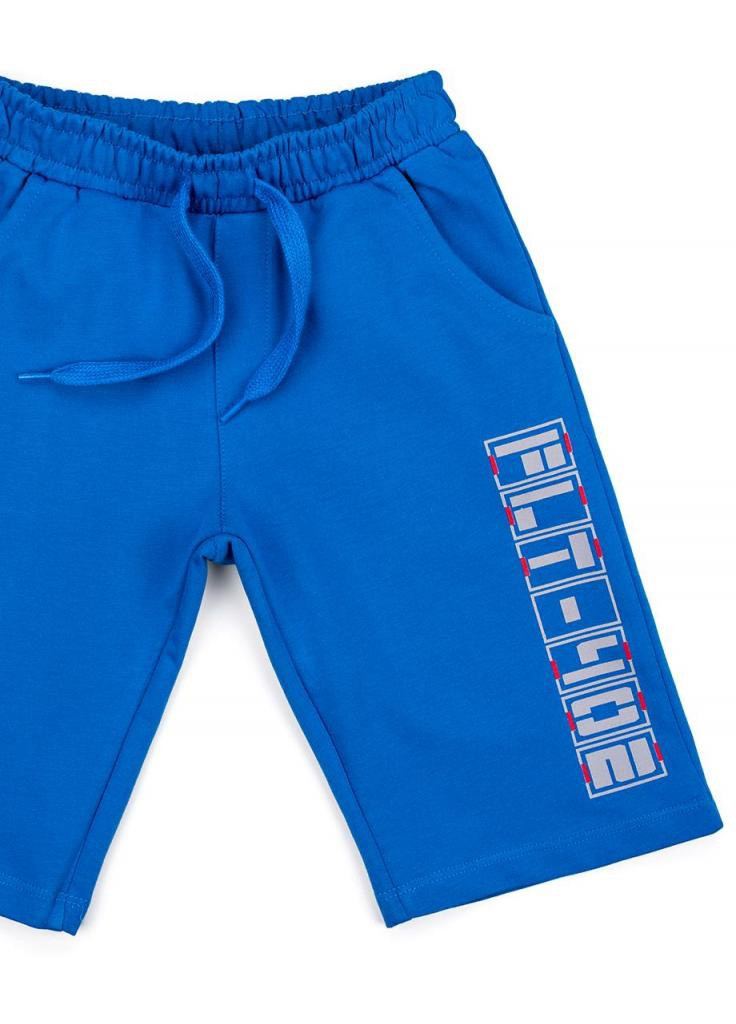 Синій літній костюм десткий з вертольотом (10970-134b-bluegray) Breeze