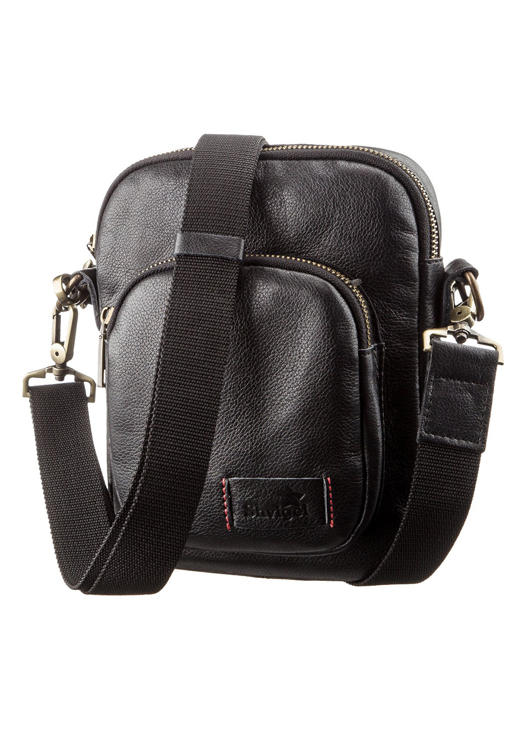 Мужская кожаная сумка 20х18х3 см Shvigel (252127933)