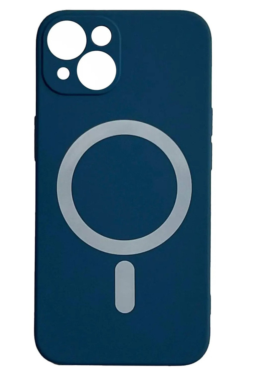 Силиконовый Чехол Silicone Case Закрытая камера с MagSafe для iPhone 12 Синий No Brand (255457047)