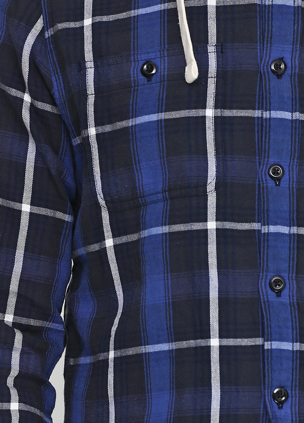 Темно-синяя кэжуал рубашка в клетку Ralph Lauren с длинным рукавом